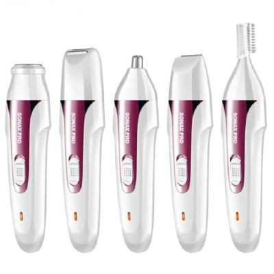 SONAX PRO Ladies Multifunctional Rechargeable Washing Professional Eyebrow Trimmer Epilator(Purple)