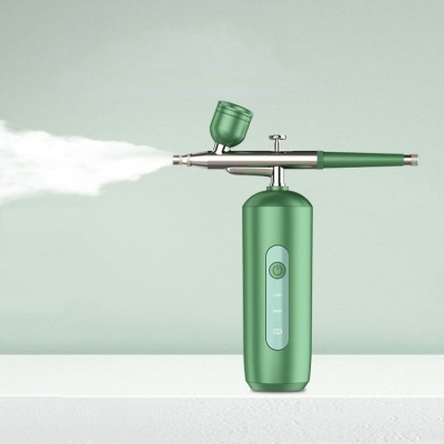 Handheld Home Sprayer Face High Pressure Oxygen Hydration Beauty Instrument(2133 Green)