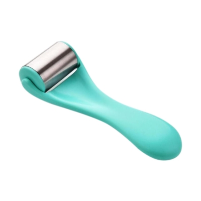 Facial Massager Beauty Instrument Stainless Steel Ice Roller Lift Firming Face  Skin Care Face(Blue)