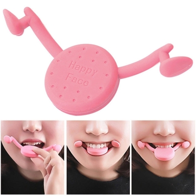 Smile Trainer Smile Straightener Raise Mouth Corner Face(Pink)
