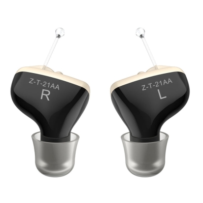 1pair  Invisible In-Ear Hearing Aid Sound Amplifier For The Elderly And Hearing Impaired(Black)
