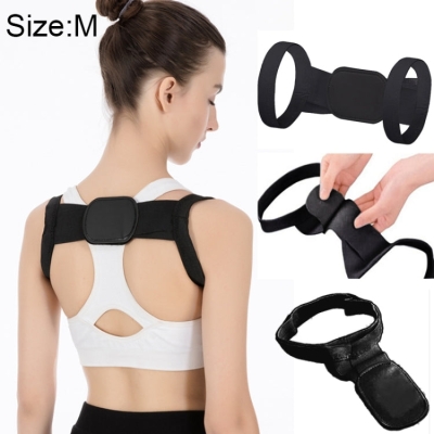 Adjustable Women Back Posture Corrector Shoulder Support Brace Belt Health Care Back Posture Belt, Size:M(Black)