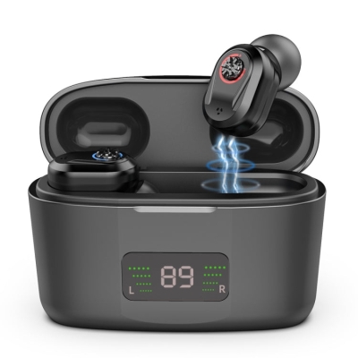 Z-127D In-ear Sound Amplifier Digital Display Hearing Aid Earphone(black)