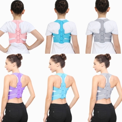 Humpback Correction Belt Back Posture Corrector, Specification: S(050 Adult Gray)