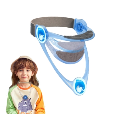 Children Oblique Neck Corrector Adjustable Neck Brace Neck Protector(Blue)