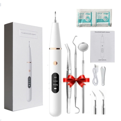 Ultrasonic Electric Dental Scaler Teeth Plaque Cleaner Dental Stone Removal With LED Light, Spec: Pacakge B with Accessories